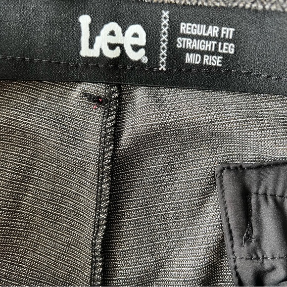 Lee Comfort & Style Herringbone Tweed Knit Straight Leg Pants Mid Rise - Picture 8 of 8